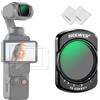 NEEWER Filtro ND Variabile e Black Diffusion 1/4 Compatibile con DJI Osmo Pocket 3 Creator Combo Accessori, ND2-32, Filtro Magnetico 2 in 1 per Action Camera con Protezioni Schermo e Panni da Pulizia