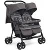 Joie Passeggino Gemellare Aire Twin Dark Pewter con Parapioggia