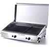 Ompagrill Doppia Piastra di Cottura in Ghisa a Gas GPL e Metano Plancha Double 4069/Cover/M