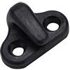 Keenso 4 Pezzi di Ganci a Forma di J e 8 Pezzi di Viti a Testa Piatta, Nylon di Ancoraggio per Kayak di Ancoraggio a Forma di J di Ricambio Nero