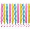 ericotry 18 pezzi di plastica a spirale per capelli permanente asta a spirale barbiere parrucchiere styling arricciacapelli permanente bigodini strumenti per salone per donne ragazze