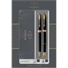 Gift Set DUO - Sonnet Black GT + stilografica + sfera - punta media - Parker