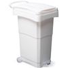Bidone mobile a pedale - 40x65x81 cm - 80 L - PPL - bianco - Mobil Plastic