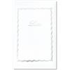 Taschetta 10 biglietti + 10 buste - Lutto - bianco - 90 x 140 mm - 240 gr - Rex Sadoch