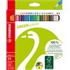 Pastelli colorati Green Colours - diametro mina 2,5 mm - colori assortiti - Stabilo - astuccio 24 pezzi