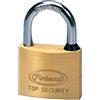 Lucchetto ad arco - ottone massiccio - 6,2x4x1,4 cm - oro - Metalplus