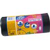 Sacchi per immondizia - 70x110 cm - 120 L - 43 micron - nero - Logex Professional - rotolo da 10 sacchetti