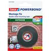 Nastro biadesivo Powerbond - per esterni - 1,9 cm x 1,5 m - bianco - Tesa