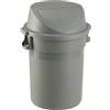 Bidone Maxipush - diametro 55,5 cm - altezza 78 cm - PPL - 80 L - grigio - Medial