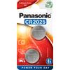 Micropila CR2025 - 3V - a pastiglia - litio - Panasonic - blister 2 pezzi
