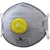Mascherina filtrante FFP2 - per vapori organici - con valvola - monouso - Deltaplus - conf. 10 pezzi (imbustati singolarmente)