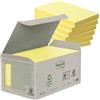 Blocco Post-it Notes Green - 655-1B - 76 x 127 mm - giallo - 100 fogli - riciclato 100% - Post-it