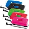 Perforatore 1260 - max 10 fogli - 2 fori - passo 8 cm - colori assortiti - Lebez