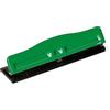 Perforatore 840 - max 8 fogli - 4 fori regolabili - passo 6/8 cm - verde - Lebez