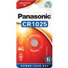 Micropila CR1025 - a pastiglia - litio - Panasonic - blister 1 pezzo