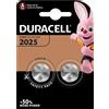 Micropila CR2025 - 3V - a pastiglia - litio - Duracell - blister 2 pezzi