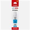 GI 50C Flacone di inchiostro originale Ciano Canon G 5050, 6050