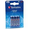 Verbatim Batteria 4 x tipo AAA - Alcalina