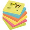 Blocco foglietti Colori Energy - 654-TFEN - 76 x 76 mm - 72 gr - colori assortiti - 100 fogli - Post-it