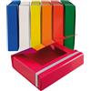 Cartella progetto - con elastico - dorso 7 cm - rosso - Starline