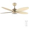 Cecotec Ventilatore da Soffitto con Luce EnergySilence Aero 4260 Full SunLight. 40 W con motore DC e 106 cm con luce LED, telecomando, timer, 6 velocità e 5 pale reversibili