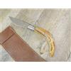 arburesa COLTELLO ARTIGIANALE 24,5 CM ARBURESA scuoio CORNO di Muflone GREZZO SARDEGNA