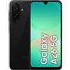 Samsung Galaxy A26 5G Smartphone 6.7 Display Super AMOLED RAM 8 Gb Memoria Interna 256 Gb Fotocamera 50 MP Android colore Nero - SM-A266BZKCEUE