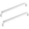 ANSIEDIO 2 Pezzi Maniglie per Mobili Moderni Maniglie Armadio Maniglia per Mobili Maniglie Cucina Maniglie per Cassetti Maniglie per Mobili da Cucina Distanza Fori 160mm (Argento)