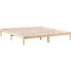 vidaXL Letto Extra Lungo Senza Materasso 180x220 cm in Legno di Pino, Telaio Letto, Letto Matrimoniale, giroletto, Letto, mobili per Camera da Letto