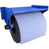 TR Home Solutions Portarotolo Blu, montaggio a parete, metallo, dispenser di carta, superficie spazzolata, industriale, versatile, affidabile, durevole, regolabile