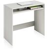 Habitdesign Livia B01 Scrivania, Melamina, Bianco (Blanco Alpes), 79 x 43 x 78 cm