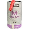 Saft Batteria SAFT size D torcia Li-MnO2 M20CV 3V 12,5Ah con terminali a saldare