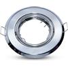 V-TAC PORTALAMPADA SPOT GU10 INCASSO ROTONDO ORIENT CROMATO 2PCS/PACK VT-817-LED8940