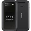Nokia 2660 Flip - Telefono Cellulare Dual SIM Display 2.9 Batteria 1450 mAh Fotocamera con 4G Radio FM e Bluetooth Colore Nero - 4G Dual SIM