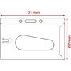 Porta badge in plastica semirigida trasparente opaco 9,1 x 6,7 cm Holder personalizzate o neutre