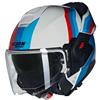 Nolan CASCO REVERSIBILE NOLAN N120-1 LINEO N-COM 347 BIANCO ROSSO BLU LUCIDO TAGLIA L