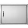 VEVOR Porta di Accesso da Cucina, 685 x 508 mm, Porta Singola da Cucina per Esterno, Porta in Acciaio Inox Montaggio a Incasso per Isola Cucina, Stazione Cucina, Mobile da Esterno