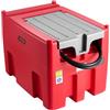 VEVOR Serbatoio Portatile per Diesel Benzina 440 Litri Portata 10 GPM, Serbatoio per Carburante Diesel con Pompa di Trasferimento Elettrica da 12 V, Tubo Flessibile, Trasporto del Carburante, Rosso