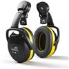 Kask Safety Cuffie Antirumore per Elmetto Protettivo da Lavoro Kask Safety SNR 29dB Nero Giallo - WHP00005
