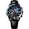 Casio Orologio Cronografo al Quarzo Donna con Cinturino in Pelle EQS-940NL-1AVUEF