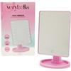 verybella Specchio Per Il Make Up Da Tavolo Colore Rosa Luci A Led Regolabili Accensione Touch Ruota E Si Inclina Fino A 180 Gradi Misura Cm 285 x 169