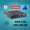 Lenovo PC DESKTOP LENOVO M900 MINI INTEL I7 RAM 4GB HDD 250GB WIN 11 PRO RICONDIZIONAT