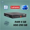 Lenovo PC DESKTOP LENOVO M910Q MINI INTEL I5 RAM 4GB HDD 250GB WIN 11 PRO RICONDIZIONAT