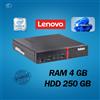 Lenovo PC DESKTOP LENOVO M900 MINI INTEL I5 RAM 4GB HDD 250GB WIN 11 PRO RICONDIZIONAT