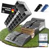 WERKTHOR Cunei per Camper (Grigio) - [Set da 2] Cunei stabili per roulotte e camper | Cunei per camper per un livellamento sicuro [<5t] - Design robusto per qualsiasi superficie