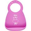 Chicco - Bavaglino Silicone Easy Roll Rosa 6M+ Confezione 1 Pezzo