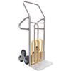 Tecnotelai Carrello saliscale - 50 x 40 x 132 cm - max 280 kg - acciaio - grigio-giallo - Tecnotelai (unità vendita 1 pz.)
