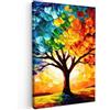 MuchoWow© Quadri Camera Da Letto 40x60 cm Stampe Da Parete Quadro Su Tela Moderni Decorazioni Murali Soggiorno Foto Quadretti Ingresso Casa Muro Albero - Arte - Natura - Tramonto