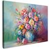 MuchoWow© Quadri Grandi Dimensioni 70x50 cm Quadretti Da Parete Quadro Moderno Camera Da Letto Stampa Foto Su Tela Soggiorno Cornice DecorazioniFiori - Arte - Pittura - Primavera - Bouquet