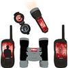 Lexibook, Missione Spia, Set avventuriero per Bambini, Walkie-Talkie 120m, Binocolo, Bussola, Torcia, Nero/Rosso, RPTW12SPY